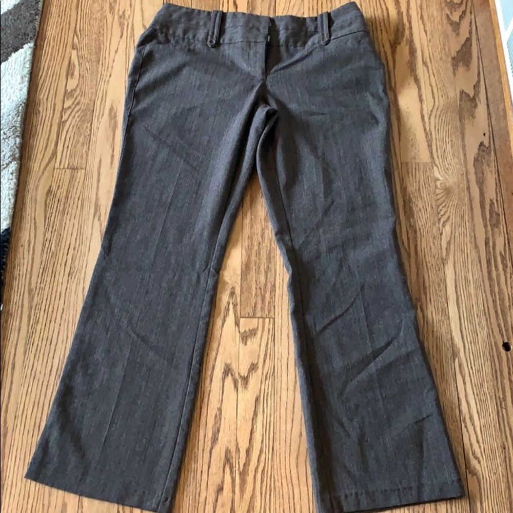 Brown heathered dress pants